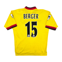 1997/99 Liverpool Away Football Shirt (M) Reebok #15 Berger - Football Finery - FF301389
