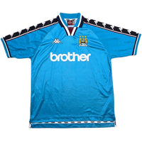 1997/99 Manchester City Home Football Shirt (L) Kappa - Football Finery - FF306370