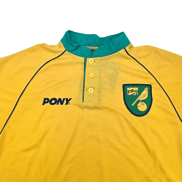 1997/99 Norwich City Home Football Shirt (XL) PONY (Sponsorless Version) - Football Finery - FF301717