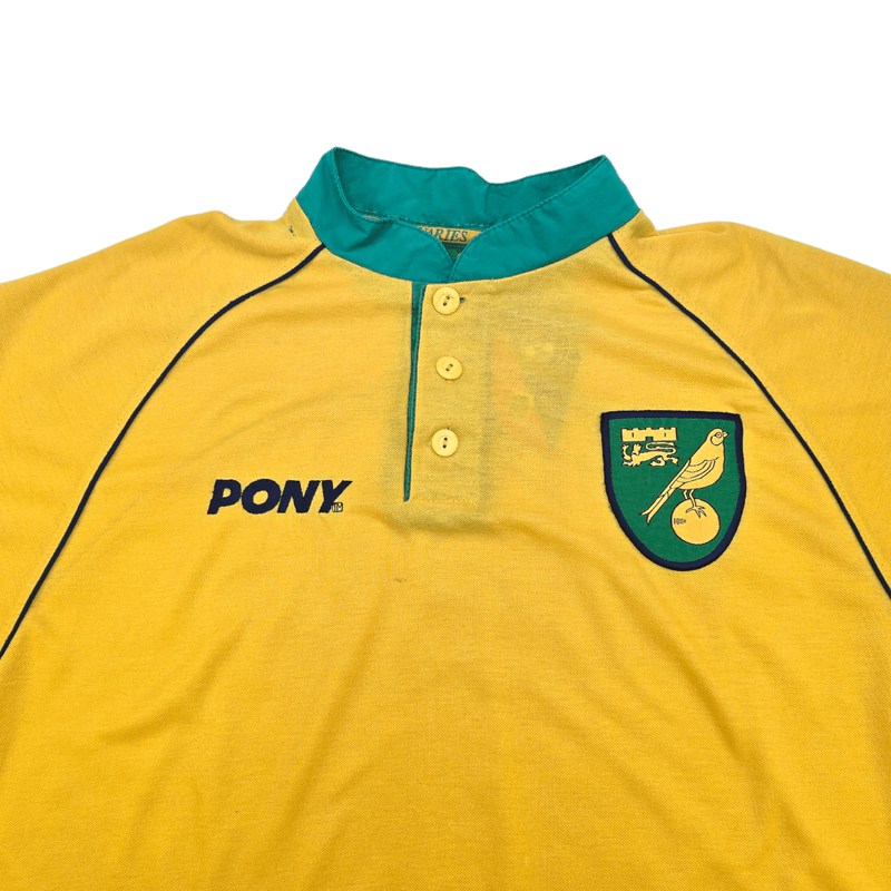 1997/99 Norwich City Home Football Shirt (XL) PONY (Sponsorless Version) - Football Finery - FF301717