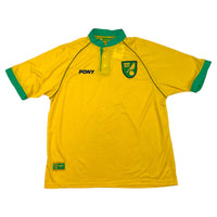 1997/99 Norwich City Home Football Shirt (XL) PONY (Sponsorless Version) - Football Finery - FF301717