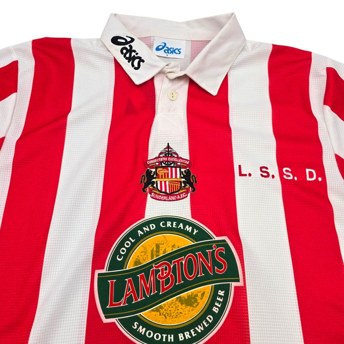 1997/99 Sunderland Home Football Shirt (L) Asics - Football Finery - FF306602