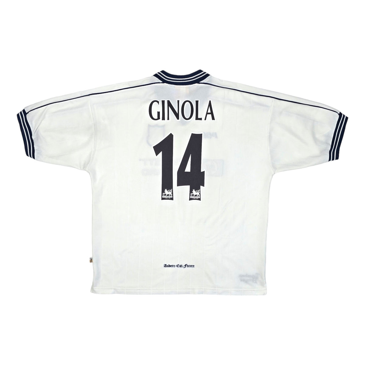 1997/99 Tottenham Hotspur Home Football Shirt (2XL) PONY #14 Ginola - Football Finery - FF203911