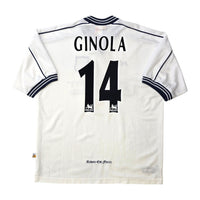 1997/99 Tottenham Hotspur Home Football Shirt (L) PONY #14 Ginola - Football Finery - FF307686