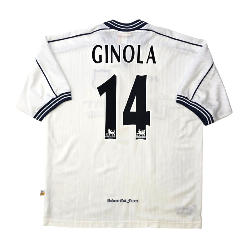 1997/99 Tottenham Hotspur Home Football Shirt (L) PONY #14 Ginola - Football Finery - FF307686