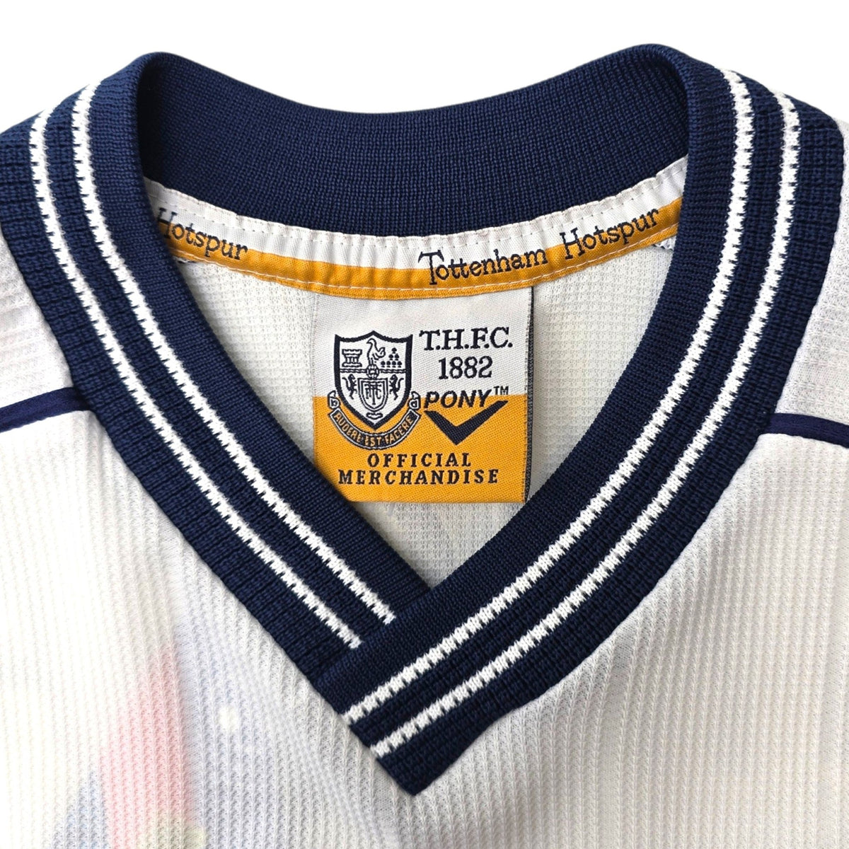 1997/99 Tottenham Hotspur Home Football Shirt (L) PONY #14 Ginola - Football Finery - FF307686