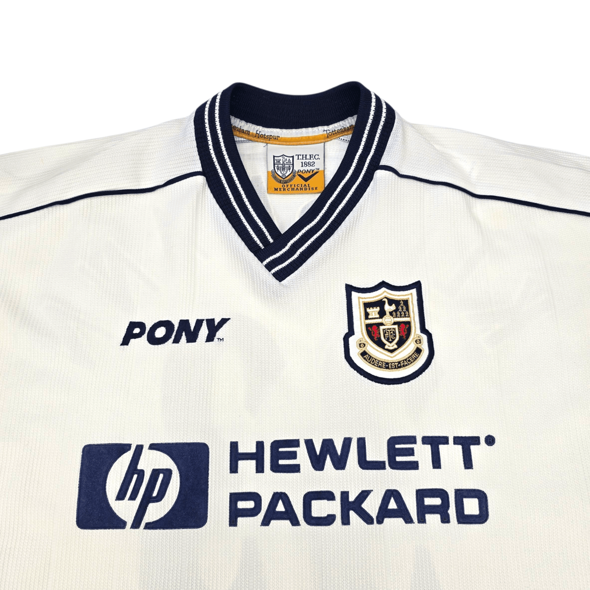 1997/99 Tottenham Hotspur Home Football Shirt (L) PONY 33 Klinsmann - Football Finery - FF302937