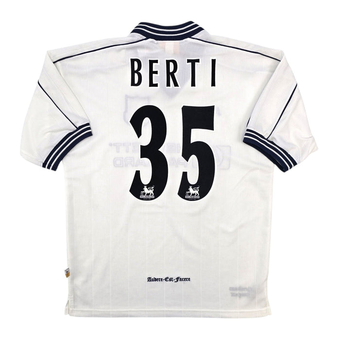 1997/99 Tottenham Hotspur Home Football Shirt (M) PONY #35 Berti - Football Finery - FF306364