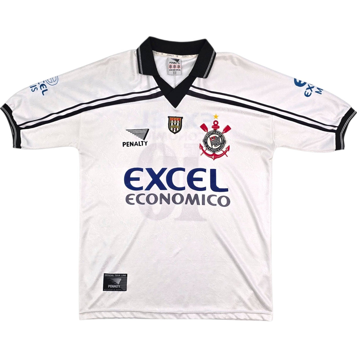 1998 Corinthians Home Football Shirt (XL) Penalty 10 (Marcelinho Carioca) - Football Finery - FF305140