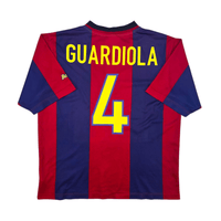 1998/00 Barcelona Home Football Shirt (L) Nike 4 Guardiola - Football Finery - FF302087