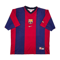 1998/00 Barcelona Home Football Shirt (L) Nike 4 Guardiola - Football Finery - FF302087