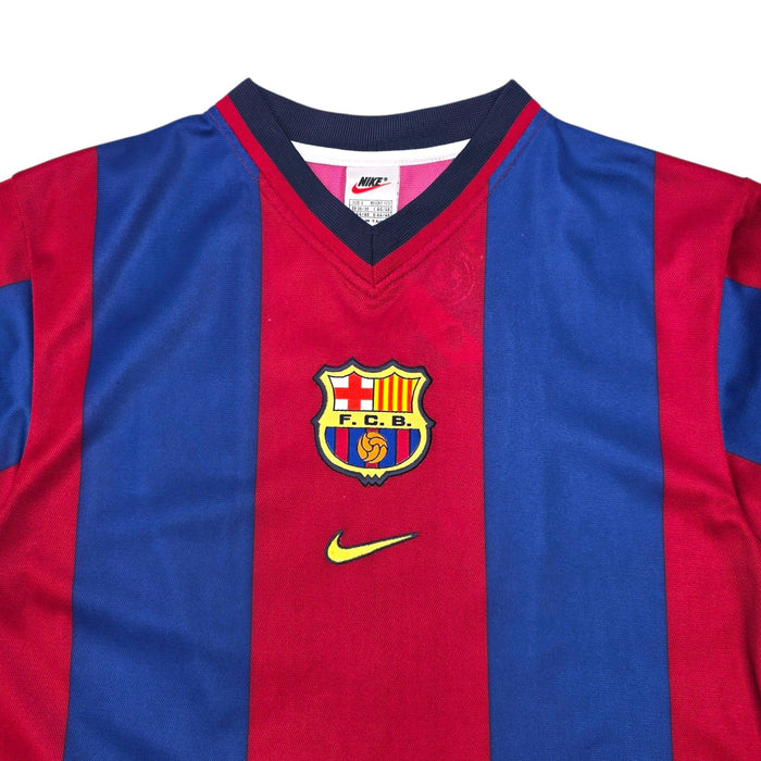 1998/00 Barcelona Home Football Shirt (S) Nike - Football Finery - FF307918
