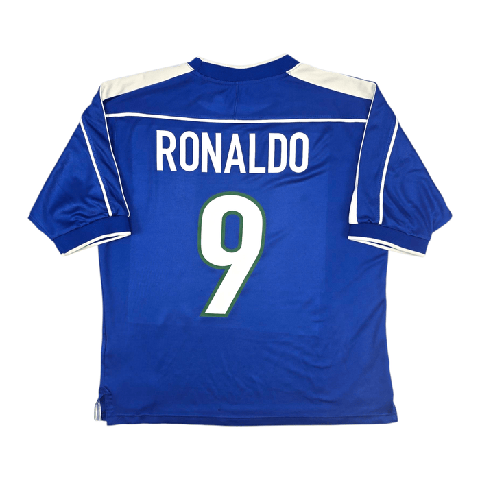 1998/00 Brazil Away Football Shirt (L) Nike 9 Ronaldo - Football Finery - FF300594