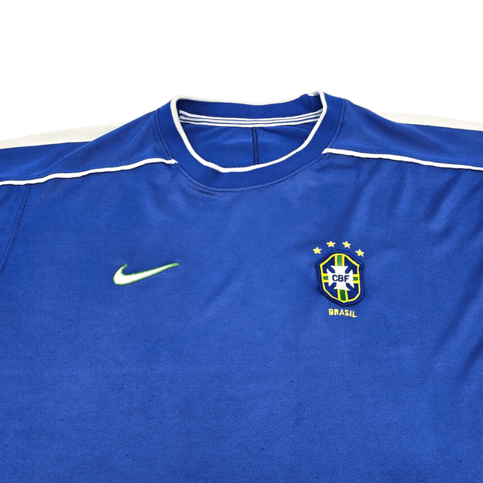 1998/00 Brazil Away Football Shirt (XL) Nike - Football Finery - FF300908