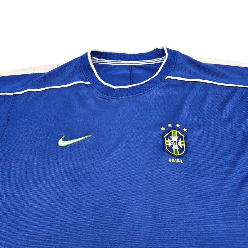 1998/00 Brazil Away Football Shirt (XL) Nike - Football Finery - FF300908