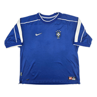 1998/00 Brazil Away Football Shirt (XL) Nike - Football Finery - FF300908