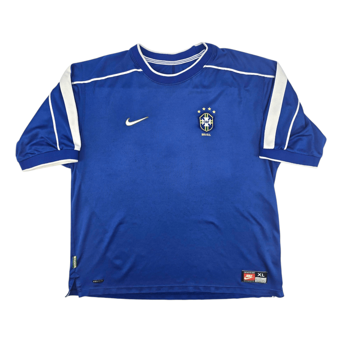 1998/00 Brazil Away Football Shirt (XL) Nike - Football Finery - FF300908