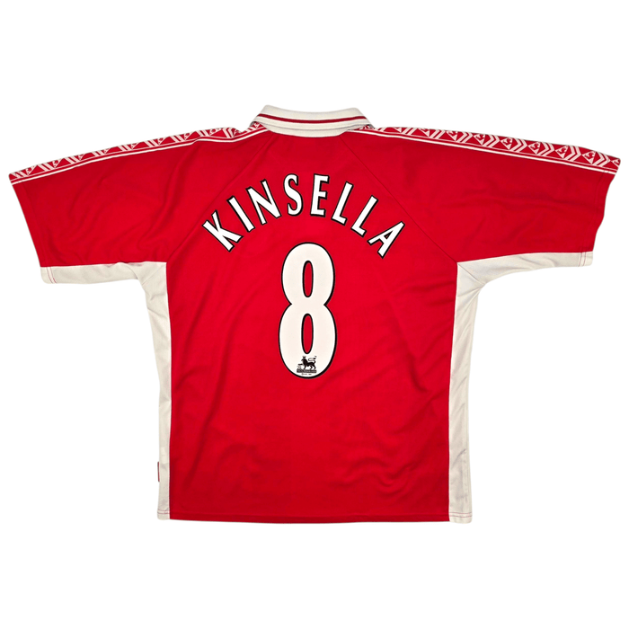 1998/00 Charlton Athletic Home Football Shirt (XL) Le Coq Sportif 8 Kinsella - Football Finery - FF301486