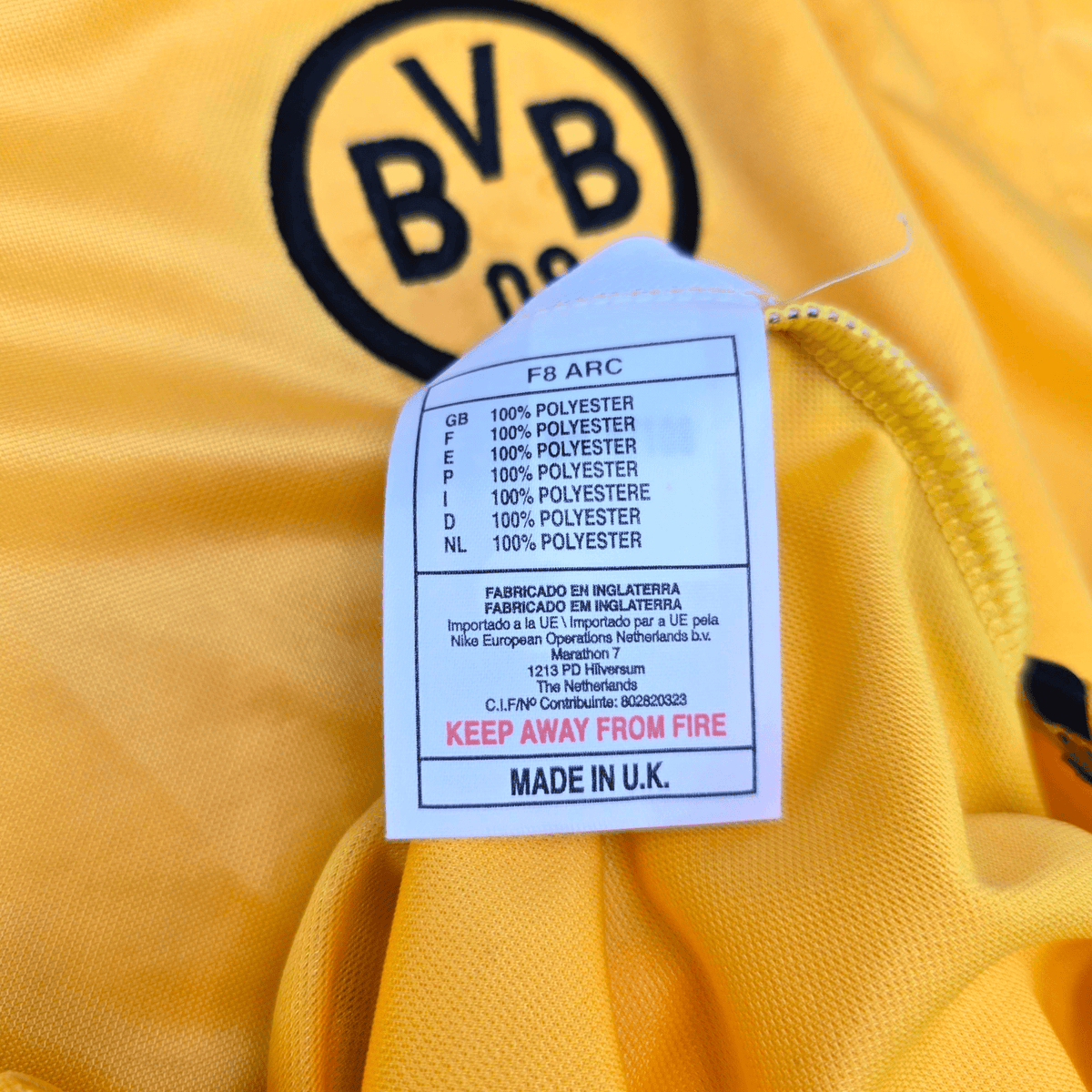 1998/00 Dortmund Home Football Shirt (2XL) Nike - Football Finery - FF300426