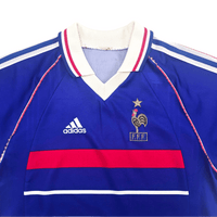 1998/00 France Home Football Shirt (M) Adidas - Football Finery - FF304442