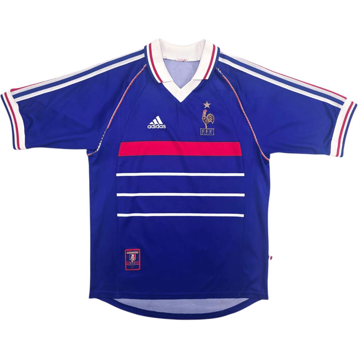 1998/00 France Home Football Shirt (M) Adidas - Football Finery - FF304442