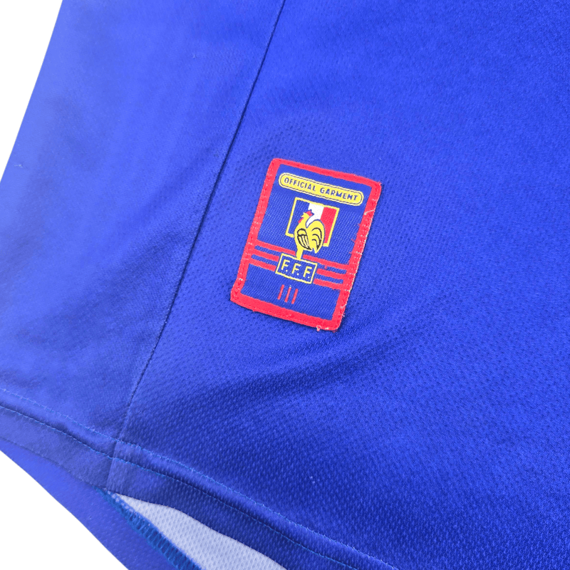 1998/00 France Home Football Shirt (XL) Adidas 10 Zidane - Football Finery - FF301899