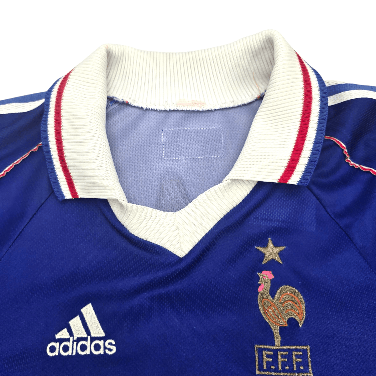 1998/00 France Home Football Shirt (XL) Adidas 10 Zidane - Football Finery - FF301899