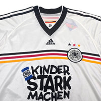 1998/00 Germany Home Football Shirt (2XL) Adidas (Kinder Stark Machen) - Football Finery - FF304443