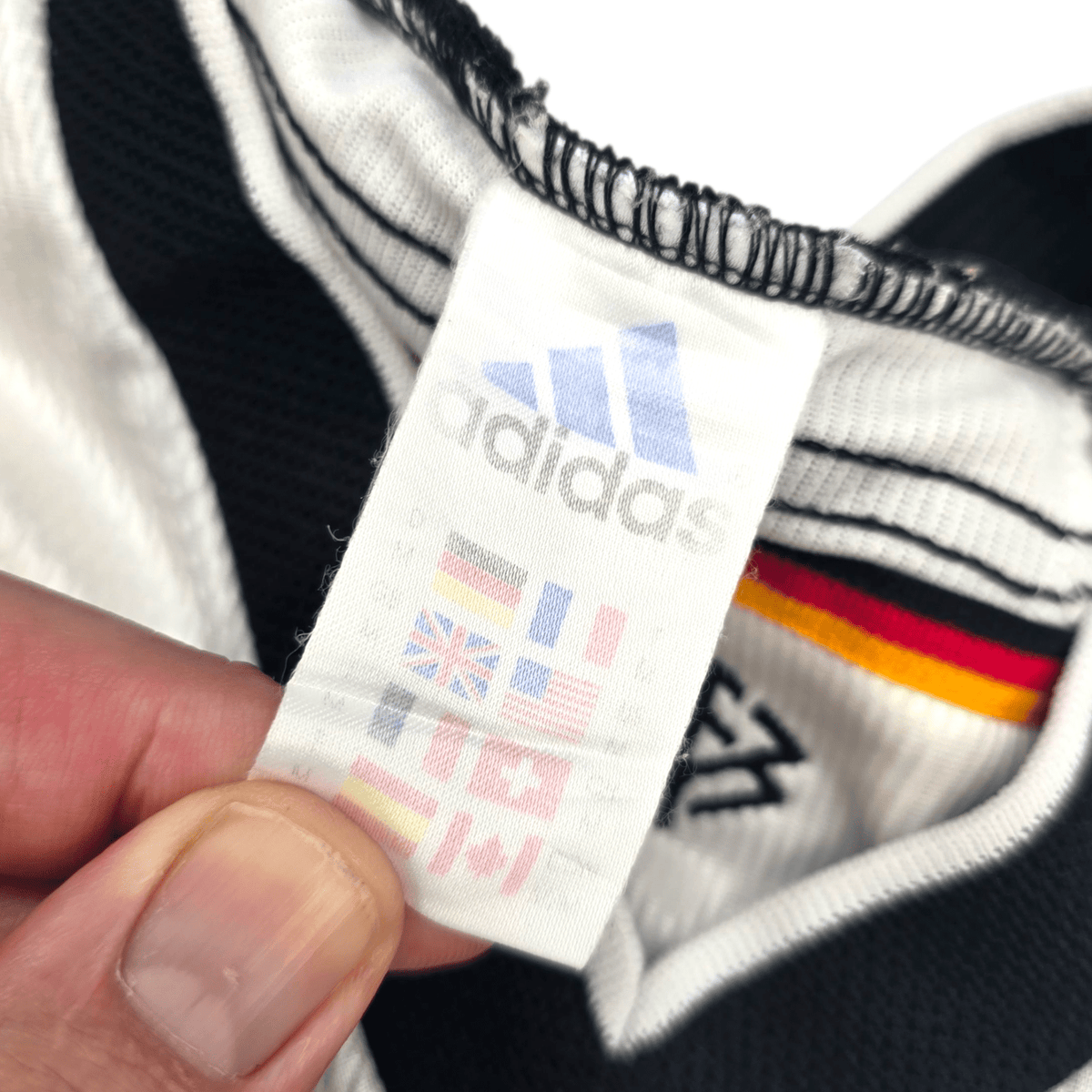 1998/00 Germany Home Football Shirt (M) Adidas 18 Klinsmann - Football Finery - FF302515