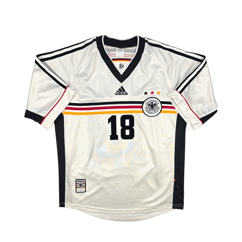 1998/00 Germany Home Football Shirt (M) Adidas 18 Klinsmann - Football Finery - FF302515