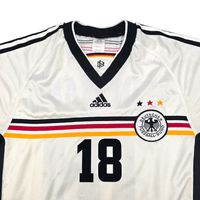 1998/00 Germany Home Football Shirt (M) Adidas 18 Klinsmann - Football Finery - FF302515
