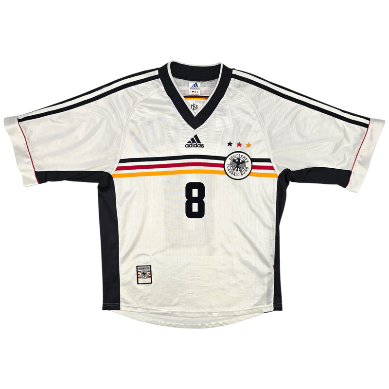 1998/00 Germany Home Football Shirt (M) Adidas 8 Matthaus - Football Finery - FF300077