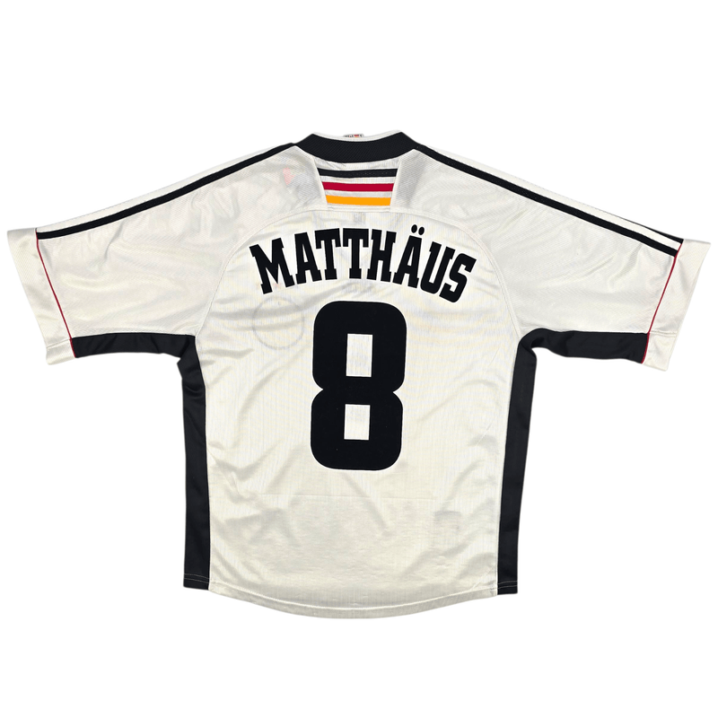 1998/00 Germany Home Football Shirt (M) Adidas 8 Matthaus - Football Finery - FF300077