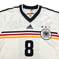 1998/00 Germany Home Football Shirt (S) Adidas 8 Matthaus - Football Finery - FF300076