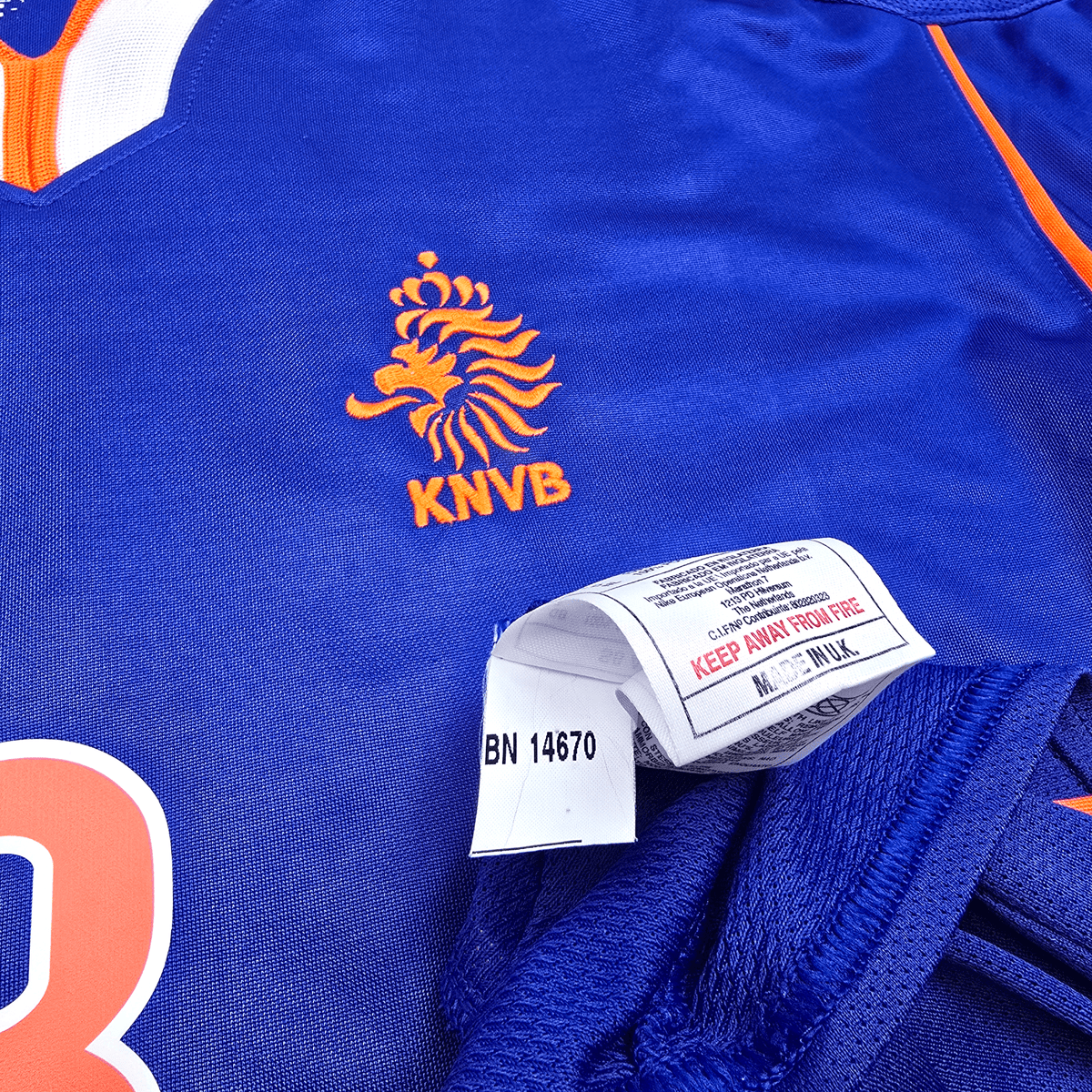 1998/00 Holland Away Football Shirt (XL) Nike 8 Bergkamp - Football Finery - FF302939