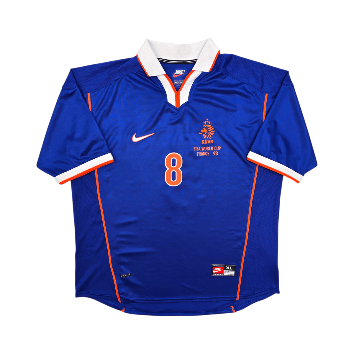 1998/00 Holland Away Football Shirt (XL) Nike 8 Bergkamp - Football Finery - FF304002