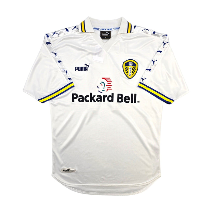 1998/00 Leeds United Home Football Shirt (M) Puma #11 Bowyer - Football Finery - FF306862