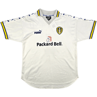 1998/00 Leeds United Home Football Shirt (S) Puma 4 Haaland - Football Finery - FF301593