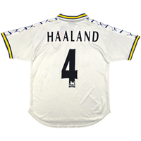 1998/00 Leeds United Home Football Shirt (S) Puma 4 Haaland - Football Finery - FF301593