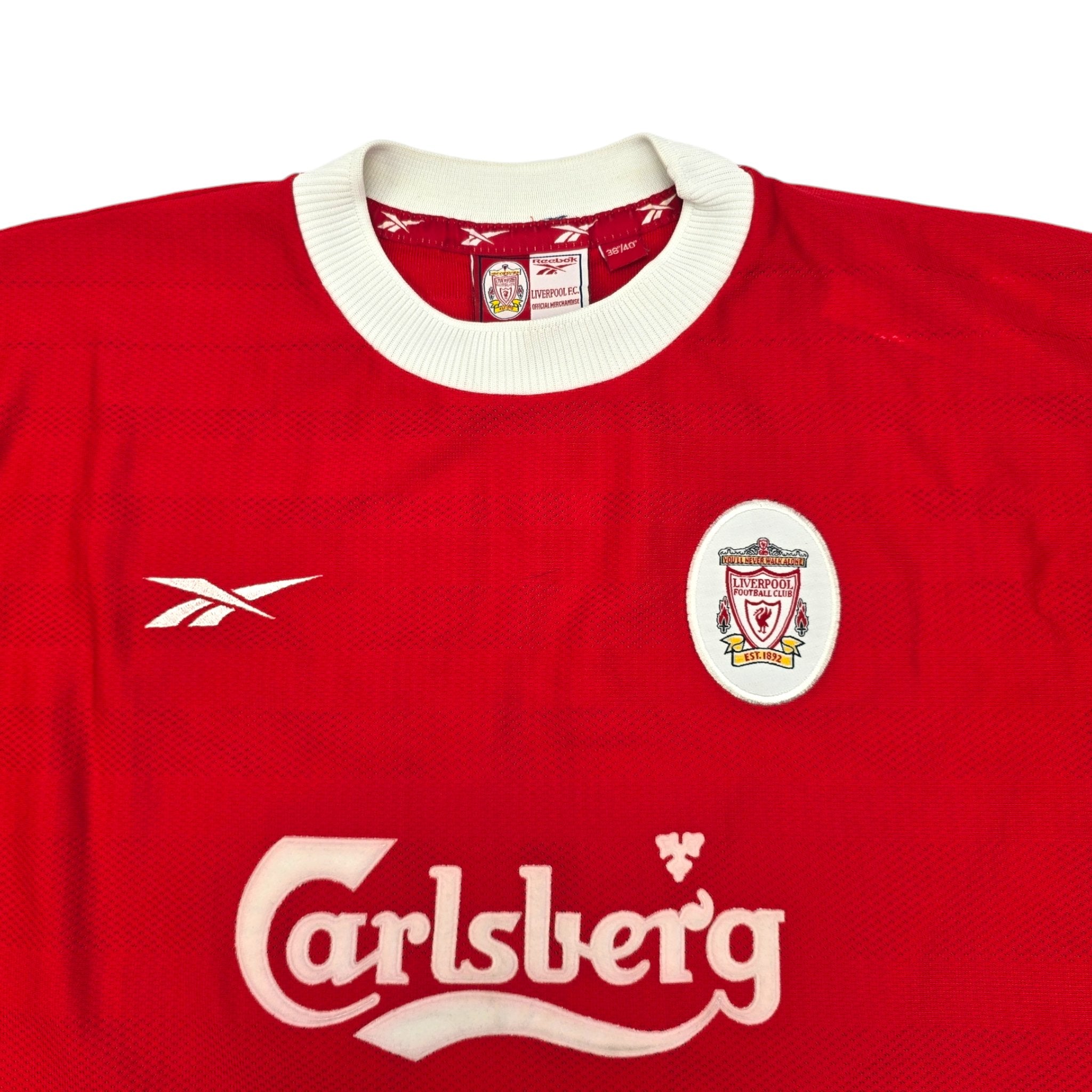 1998 00 Liverpool Home Football Shirt M Reebok 10 Owen Football Finery