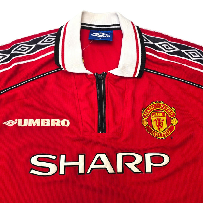 1998/00 Manchester United Home Football Shirt (2XL) Umbro - Football Finery - FF307067
