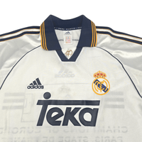 1998/00 Real Madrid Home Football Shirt (S) Adidas (Champions of Europe 2000) - Football Finery - FF204613
