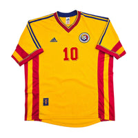 1998/00 Romania Home Football Shirt (XL) Adidas 10 Hagi - Football Finery - FF306012