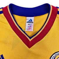 1998/00 Romania Home Football Shirt (XL) Adidas 10 Hagi - Football Finery - FF306012