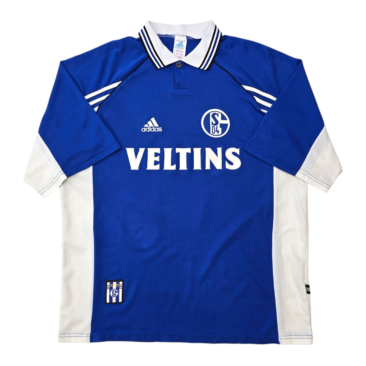 1998/00 Schalke 04 Home Football Shirt (XL) Adidas - Football Finery - FF307336