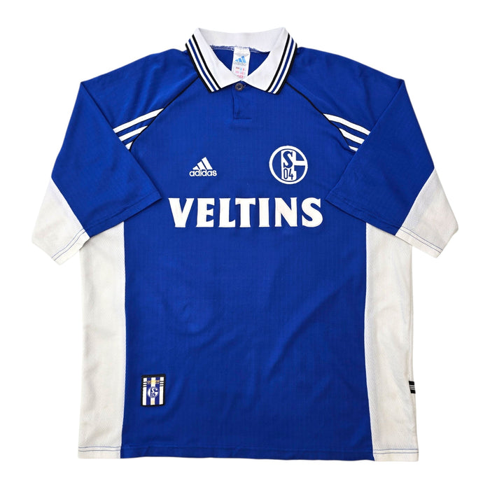 1998/00 Schalke 04 Home Football Shirt (XL) Adidas - Football Finery - FF307336