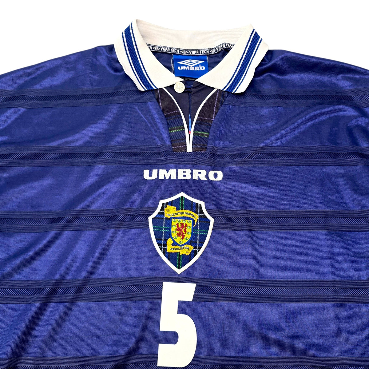 1998/00 Scotland Home Football Shirt (L) Umbro 5 Hendry - Football Finery - FF305217