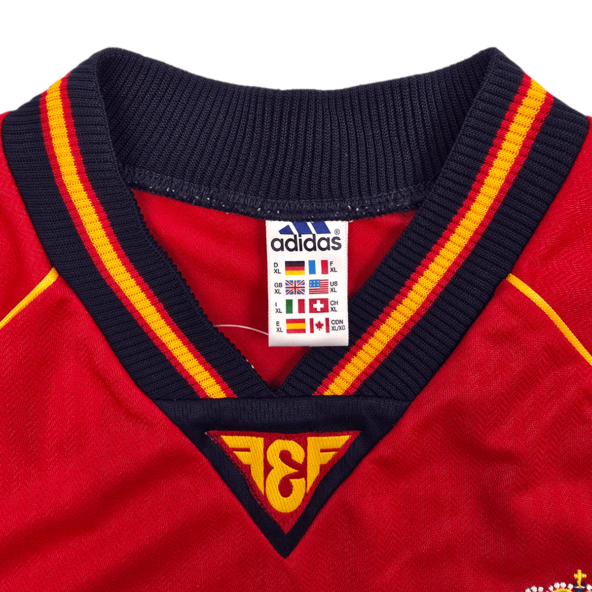 1998/00 Spain Home Football Shirt (XL) Adidas - Football Finery - FF305539