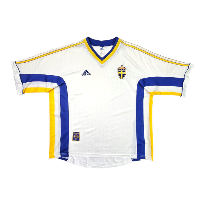 1998/00 Sweden Away Football Shirt (L) Adidas - Football Finery - FF203479