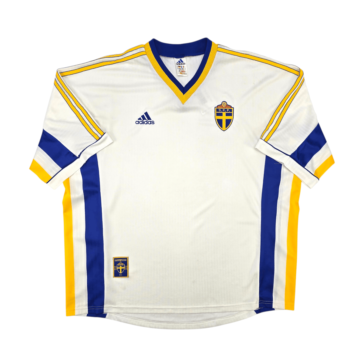 1998/00 Sweden Away Football Shirt (XL) Adidas - Football Finery - FF303339
